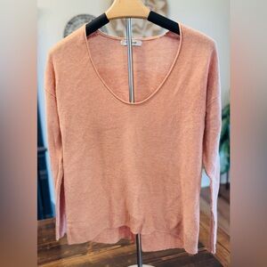 Madewell Women’s Apricot Scoop Neck Knit Sweater Size XXS